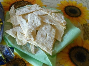 Chiacchiere al forno (senza uova)